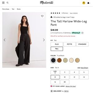 Madewell Harlow Pant